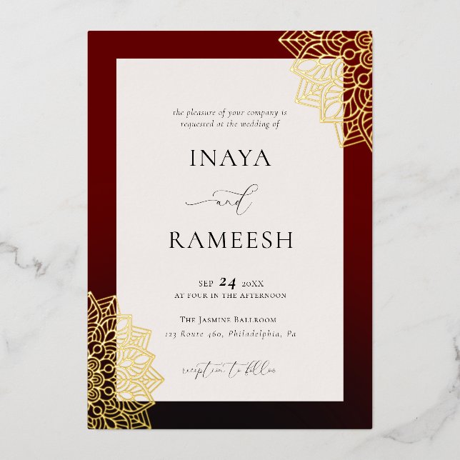 Red Gold Mandala  (Front)