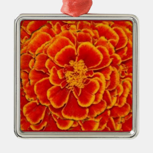Red & Gold Marigold Flower Gifts by Sharles Metal Tree Decoration