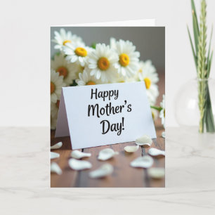 Red Gold Mothers Day Card
