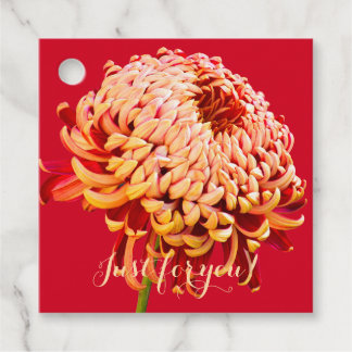 Red & Gold Mum Gift Favour Tags All Occasions