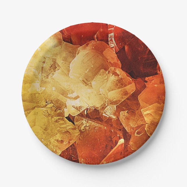 Red & Gold Paper Plate (Front)