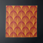 Red Gold Peacock: Art Deco. Tapestry<br><div class="desc">Seamless red and gold vintage art deco peacock fish scale wallpaper pattern Vintage Peacock Glamour Resides in Vintage Art Deco Delight. Vintage art deco peacock scales in rich red and gold. pattern, background, abstract, texture, decor, vintage, illustration, retro, line, seamless, geometric, fabric, ornament, old, modern, beautiful, shape, textile, decoration, decorative...</div>
