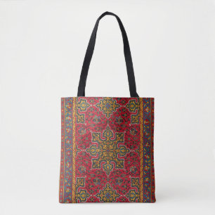 Red & Gold Persian Rug Tote Bag