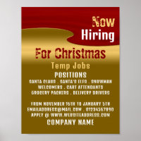 Red & Gold, Seasonal Recruitment Advertising
