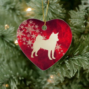 Norwegian Elkhound Christmas Tree Decorations Ornaments Zazzle