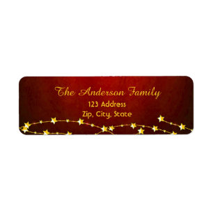 Red gold stars address return