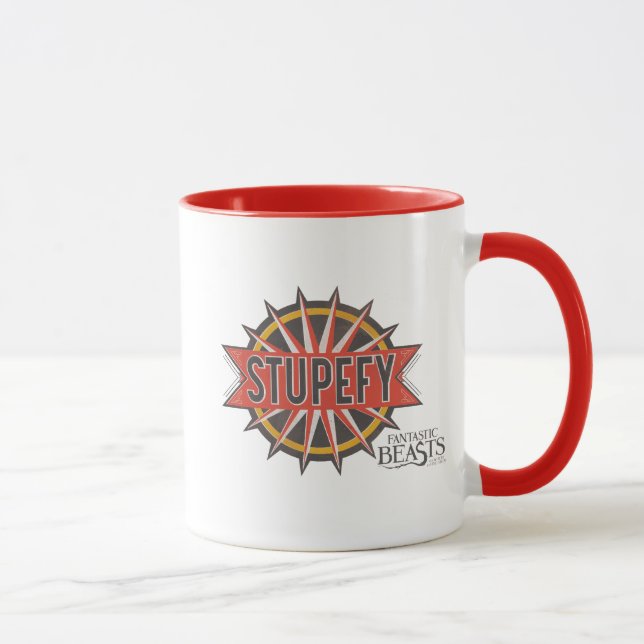 Red & Gold Stupefy Spell Graphic Mug (Right)