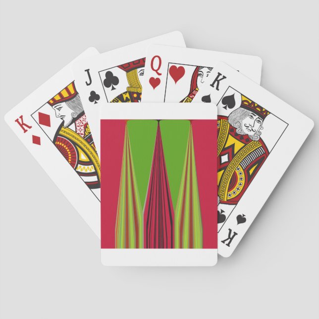 RED GOLDEN GREEN PLAYING CARDS (Back)