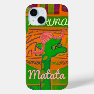 Red Golden Green Rasta Giraffe Colours iPhone 15 Case