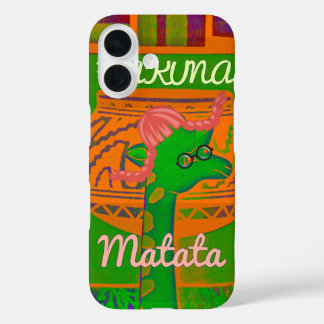 Red Golden Green Rasta Giraffe Colours iPhone 16 Case