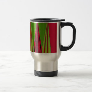 RED GOLDEN GREEN TRAVEL MUG