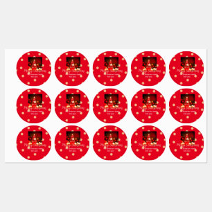 Red Golden merry Christmas add family name year da