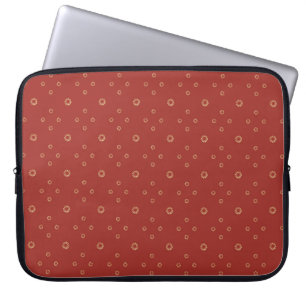 Red   Golden Zinnia Sun Laptop Sleeve