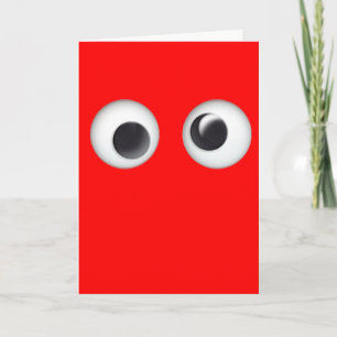 Red Googly  Eyes Valentine's Day Card