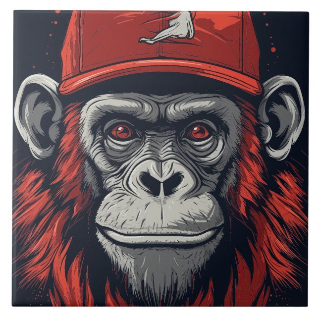 Red Gorilla Tile (Front)