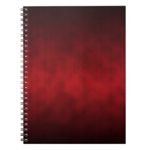 Red Gothic Ombre Background Art Notebook