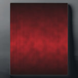 Red Gothic Ombre Background Art Plaque<br><div class="desc">This original background art blends from dark black to crimson red with strange shadows and cloud-like textures. Very eerie and beautiful.  Use this gothic artwork as is,  or as a starting point for your own unique creation.</div>