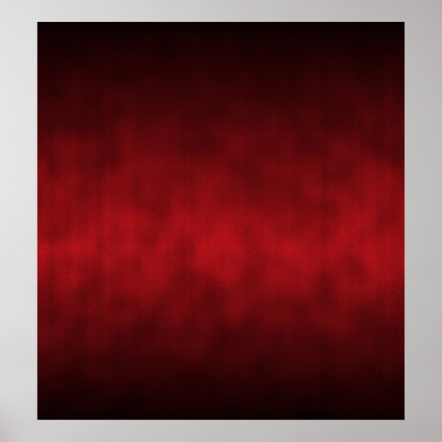 Red Gothic Ombre Background Art Poster (Front)