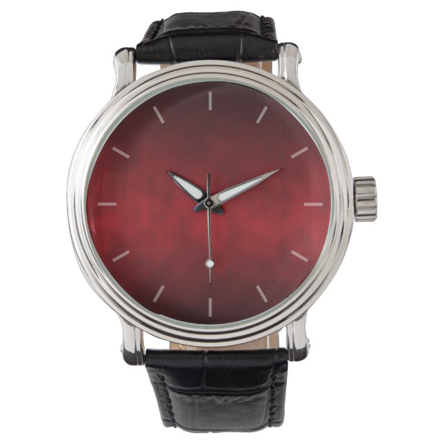 Red Gothic Ombre Background Art Watch (Front)