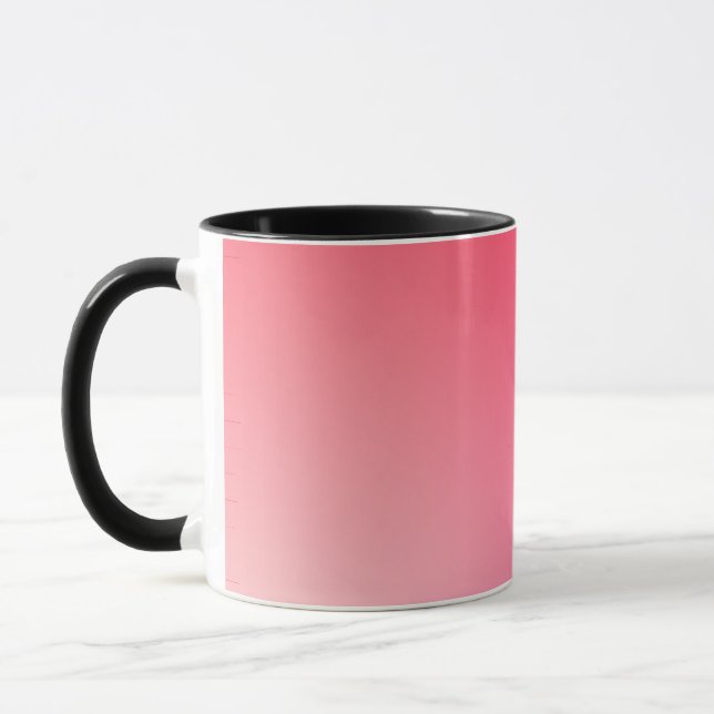 Red Gradient Circle Vignette Abstract Design Mug (Left)