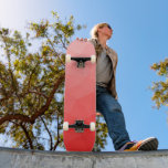 Red gradient geometric mesh pattern skateboard<br><div class="desc">Red gradient geometric mesh pattern. 
Triangle geometric mesh with light dark red ombre gradient. 
pattern,  ombre,  mesh,  triangles,  geometry,  geometric,  gradient,  cool,  triangle,  bright,  red</div>