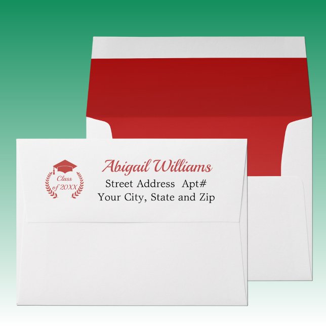 Red Graduation Cap and Laurel Envelope (Creator Uploaded)