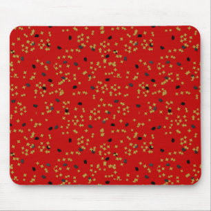 Red Graduation Confetti Mousepad
