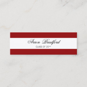 Red Graduation Name Card Enclosure