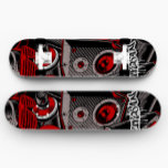 Red Graffiti Style Skateboard | Red Skateboard<br><div class="desc">Red Graffiti Style Skateboard | Graffiti Skateboard Deck - This custom Graffiti Skateboard makes an excellent gift for anyone who loves skateboarding.</div>