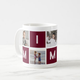 Red Grandmother 5 Photo Collage Mimi Coffee Mug