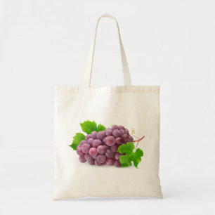 Red grape tote bag