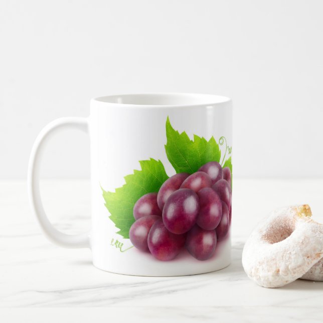 Red grapes coffee mug (With Donut)
