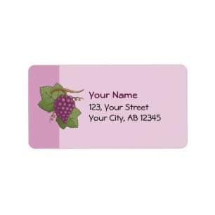 Red Grapes Label
