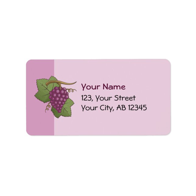 Red Grapes Label (Front)
