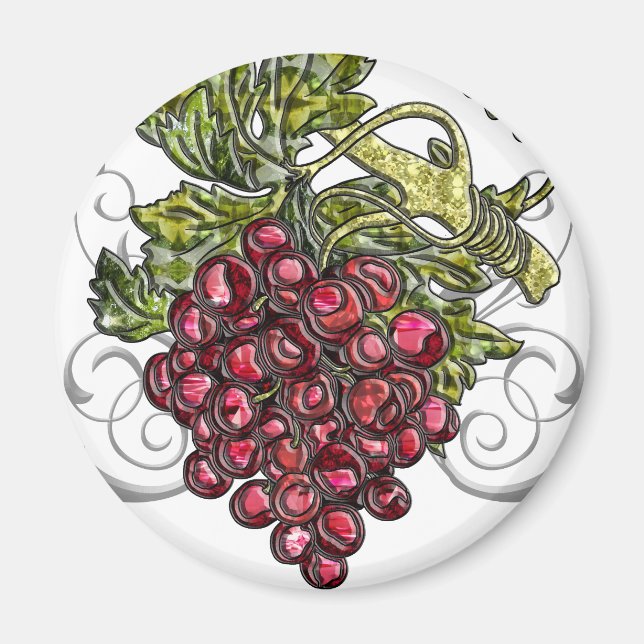 Red Grapes Magnet (Front)