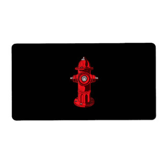 Red Graphic Fire Hydrant Firefighter Work Gifts