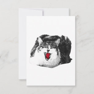 Red Gratitude, Soft Lines Thank You Card