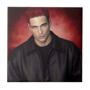 Red Gravity ceramic tile