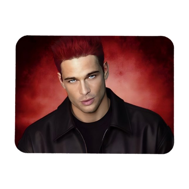 Red Gravity flexible photo magnet (Horizontal)