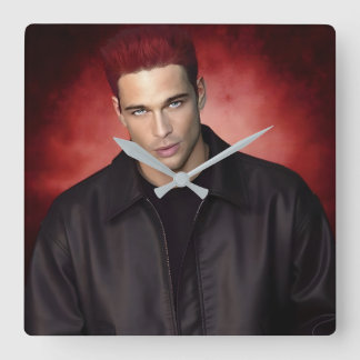 Red Gravity wall clock