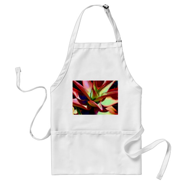 Red & Green Agave Standard Apron (Front)