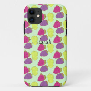 Red,Green And Purple Grapes iPhone 11 Case
