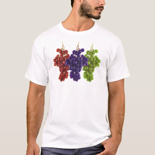 Red Green and Purple Grapes T-Shirt (Front)