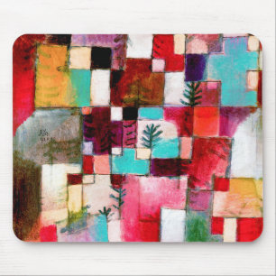 Red Green and Violet, Paul Klee Mouse Mat