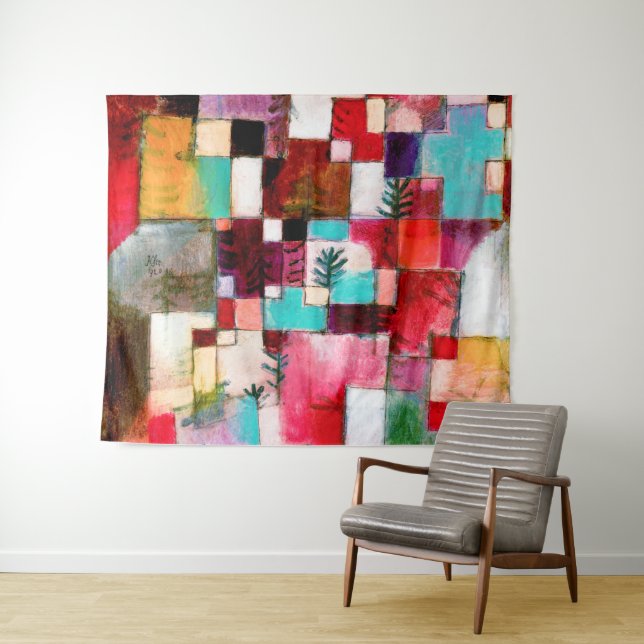 Red Green and Violet, Paul Klee Tapestry (In Situ (Horizontal))