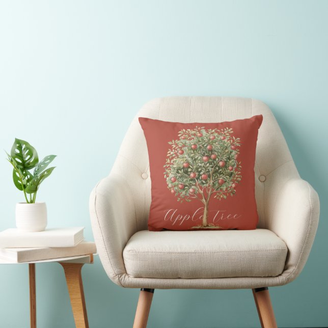 Red Green Apple Tree Cushion (Chair)