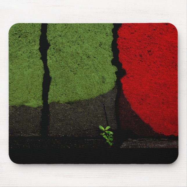 Red & Green Art Photograph Cool Unique Mouse Mat (Front)