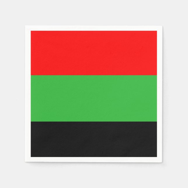 Red, Green, Black African Napkins (Front)