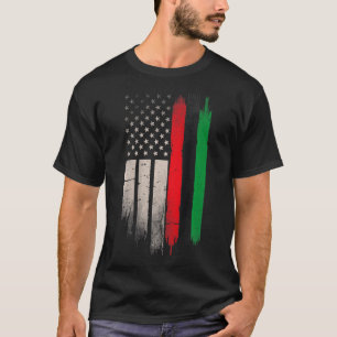 Red Green Black History American African Flag 1  T-Shirt