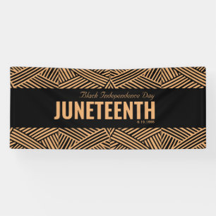 Red Green Black Independence Day JUNETEENTH Banner
